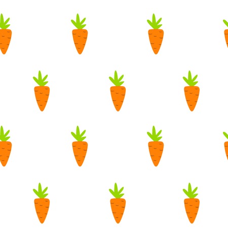 Carrot Seamless Pattern Background Vector Illustration