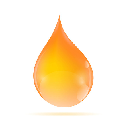 Oil Orange Drop  Vector Illustrationのイラスト素材