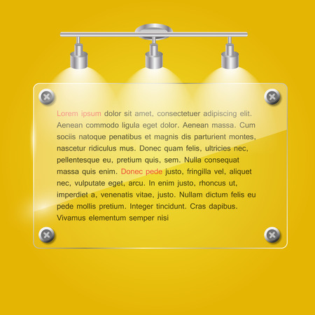 Realistic Glass Frames. Vector Illustrationのイラスト素材