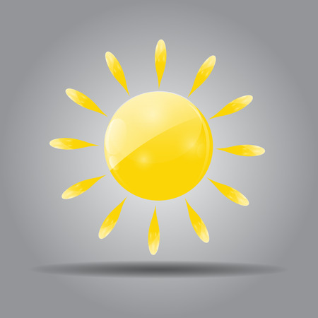 Sun Icon Illustrationのイラスト素材