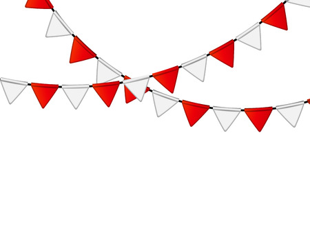 Party Flag Background Vector Illustrationのイラスト素材