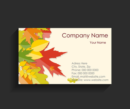 Company Business Card on Black Background. Vector Illustration. EPS10のイラスト素材