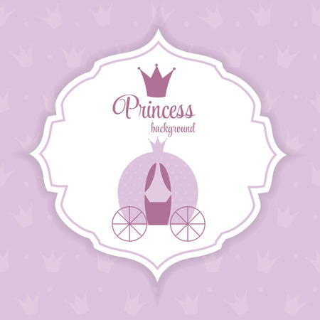 Princess Crown Background Illustration.のイラスト素材