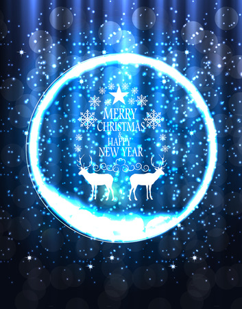 Abstract Beauty Christmas and New Year Background. Vector Illustrationのイラスト素材