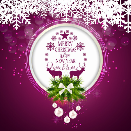 Abstract Beauty Christmas and New Year Background. Vector Illustrationのイラスト素材