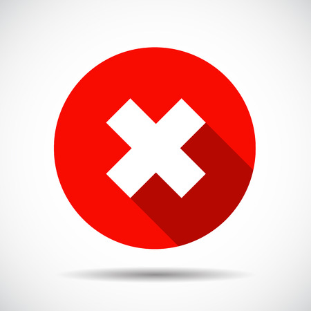  Flat Icon with long Shadow. Vector Illustration.のイラスト素材