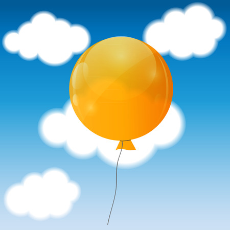 Color Glossy Balloons Background Illustrationのイラスト素材