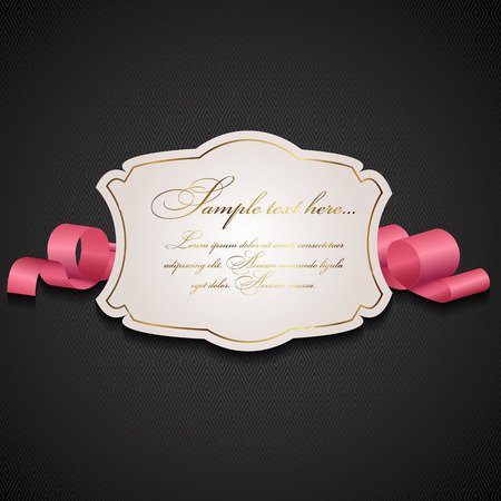 Vintage Background with  Frame Vector Illustration EPS10のイラスト素材