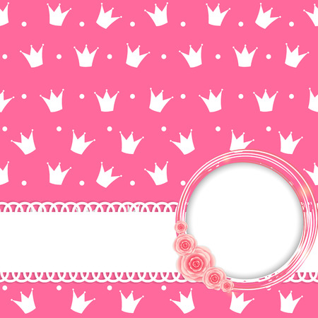 Princess Crown Background Illustration.のイラスト素材