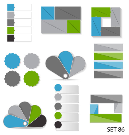 Collection of Infographic Templates for Business Vector Illustrationのイラスト素材