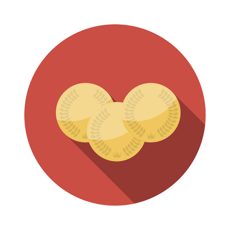 Flat Design Concept Vector Coin with Crown Illustration With Lonのイラスト素材