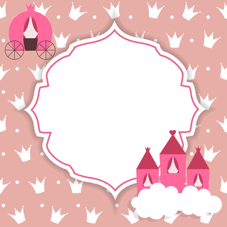 Princess Abstract  Background Vector Illustration.のイラスト素材