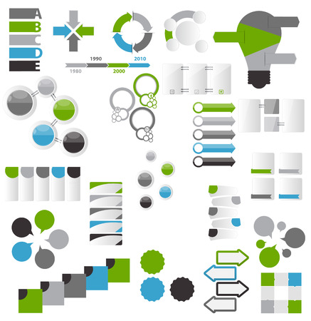 Collection of Infographic Templates for Business Vector Illustrationのイラスト素材
