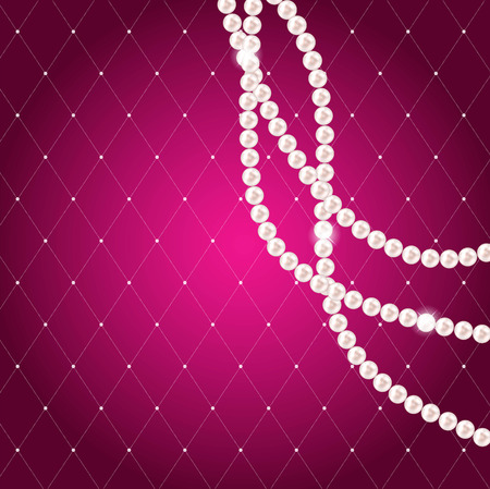 Beauty Pearl Background Vector Illustrationのイラスト素材