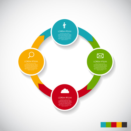 Infographic Templates for Business Vector Illustration. EPS10のイラスト素材