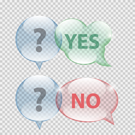 Glass Transparency Speech Bubble Vector Illustrationのイラスト素材