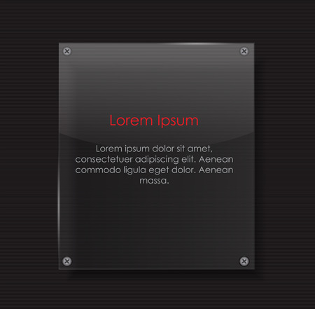 Glass Transparency Frame Vector Illustrationのイラスト素材