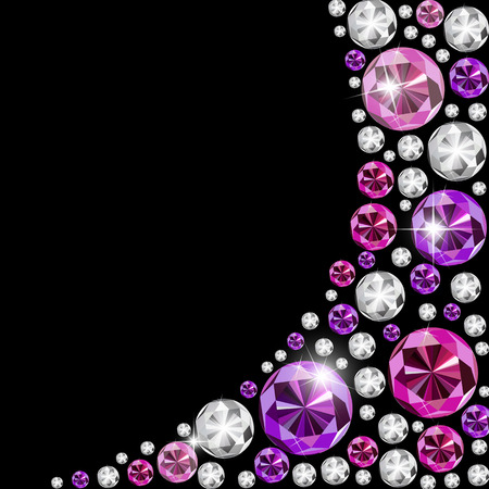 Abstract Luxury Black Diamond Background Vector Illustrationのイラスト素材