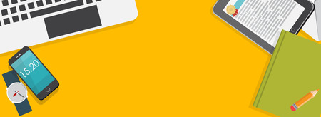 Modern Flat Design Banner for your Business Vector Illustrationのイラスト素材