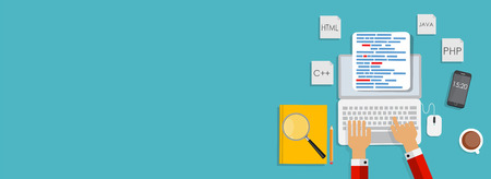 Modern Flat Design Banner for your Business Vector Illustrationのイラスト素材