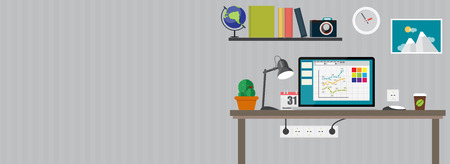 Modern Flat Design Banner for your Business Vector Illustrationのイラスト素材