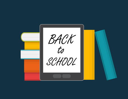 Back to School Label Concept Illustration.のイラスト素材