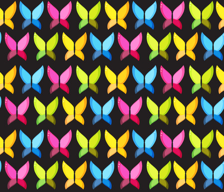 Butterfly Seamless Pattern Background Vector Illustration EPS10のイラスト素材