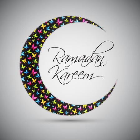 Ramadan Kareem Background Design. Vector Illustrationのイラスト素材