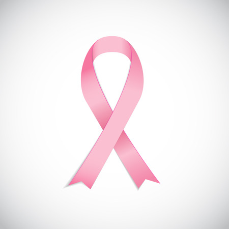 Breast Cancer Awareness Pink Ribbon Vector Illustrationのイラスト素材