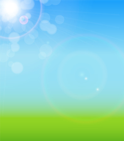 Natural Sunny Background Vector Illustration EPS10のイラスト素材