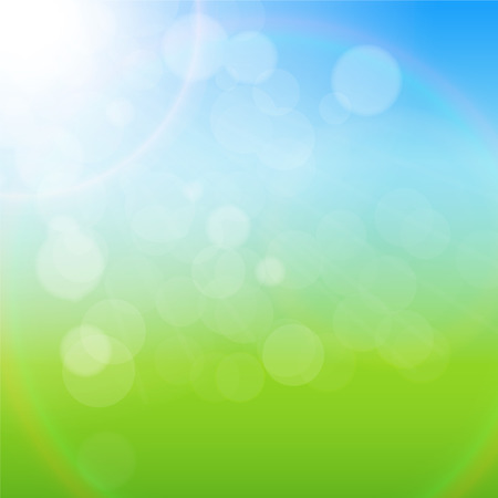 Natural Sunny Background Vector Illustration EPS10のイラスト素材