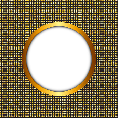Abstract Golden Shiny Frame のイラスト素材