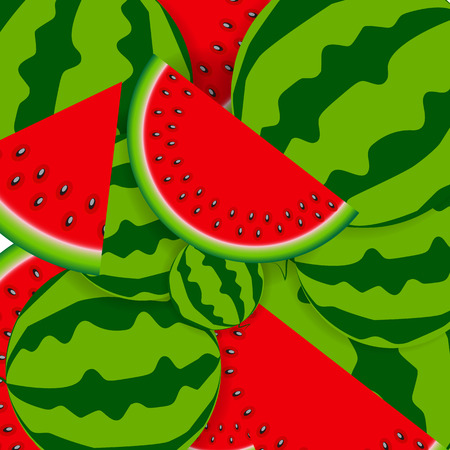 Background From Watermelon. Vector Illustration.のイラスト素材