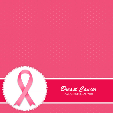 Breast Cancer Awareness Pink Ribbon Vector Illustration EPS10のイラスト素材
