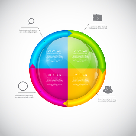Infographic Templates for Business Vector Illustration. EPS10のイラスト素材