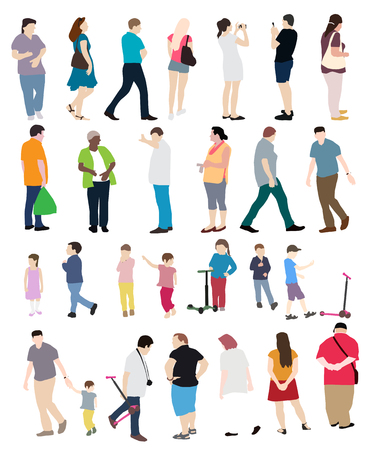 People Set Vector Illustration EPS10のイラスト素材