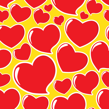 Heart Love Seamless Pattern Background Vector Illustration EPS10のイラスト素材
