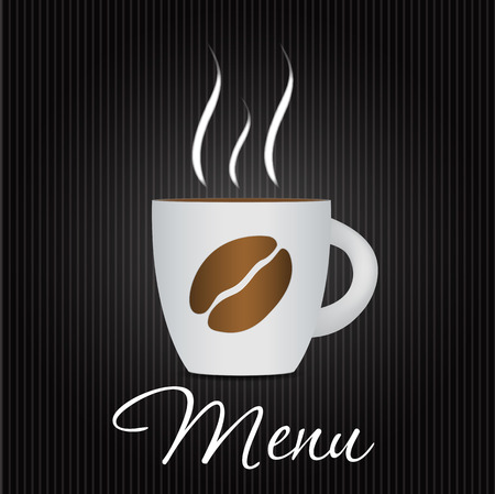 Black Coffee Background. Photo-Realistic Vector. EPS10のイラスト素材