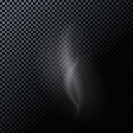 Naturalistic Smoke Isolated on Dark Background.のイラスト素材