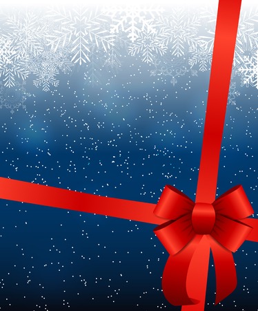 Abstract Beauty Christmas and New Year Background with Snow and Snowflakes.のイラスト素材