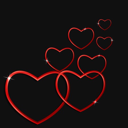 Happy Valentines Day Card. Vector Illustration EPS10のイラスト素材