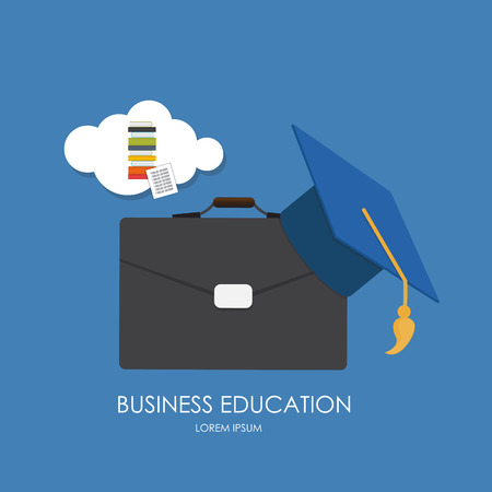 Business Education Concept. Trends and innovation in education.のイラスト素材