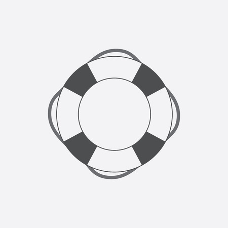 Lifebuoy Sign Symbol Vector Illustration EPS10のイラスト素材