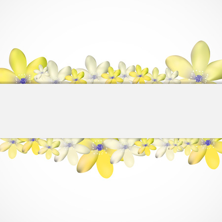 Abstract Simple Flower Pattern Background EPS10のイラスト素材