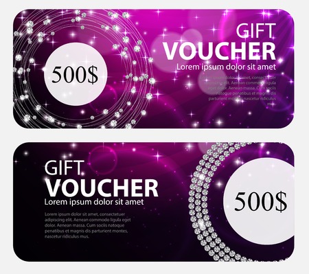 Gift Voucher Template For Your Business.のイラスト素材