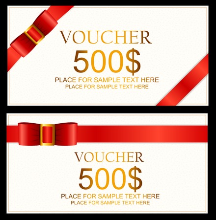 Gift Voucher Template For Your Business.のイラスト素材