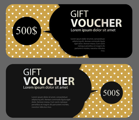 Gift Voucher Template For Your Business.のイラスト素材