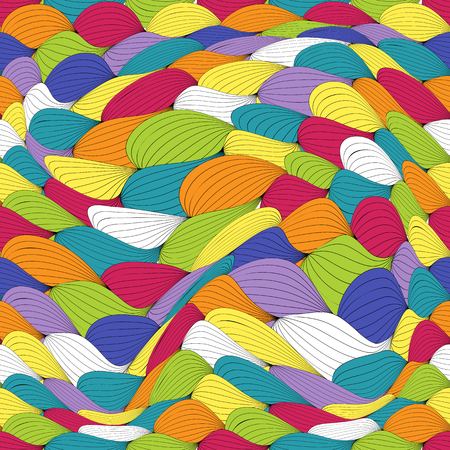 Abstract Wave Seamless Pattern Background.のイラスト素材