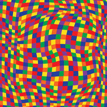 Black and White Hypnotic Background Seamless Pattern. EPS10のイラスト素材