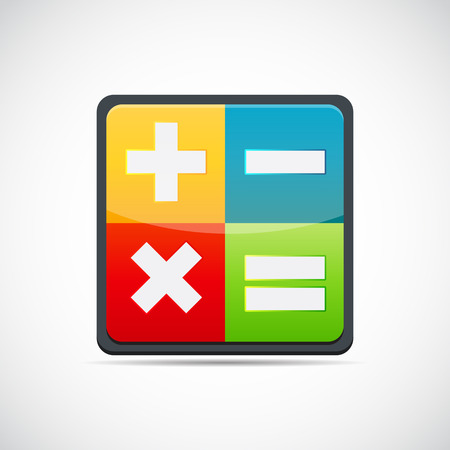 Calculator Sign Symbol Icon Vector Illustration EPS10のイラスト素材